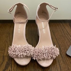 Pale pink heels